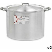 Olla con Tapa de Aluminio Ø 36 Cm (2 Unidades)