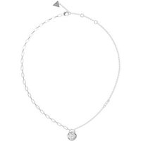 Guess Rolling Hearts Collar Mujer Acero Plateado