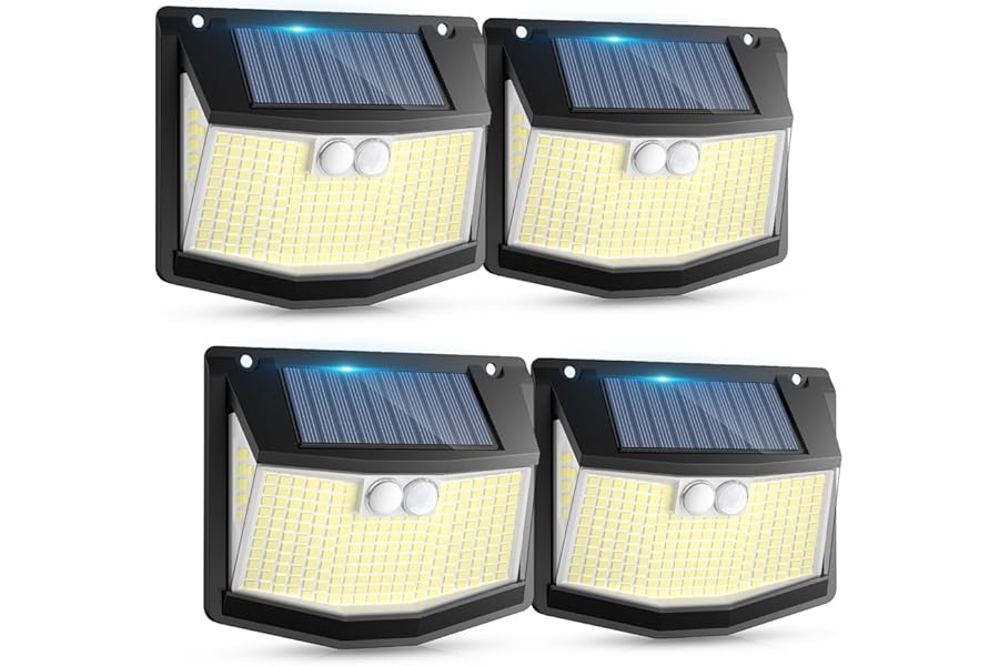 Luz Solar LED de Jardín con Sensor de Movimiento