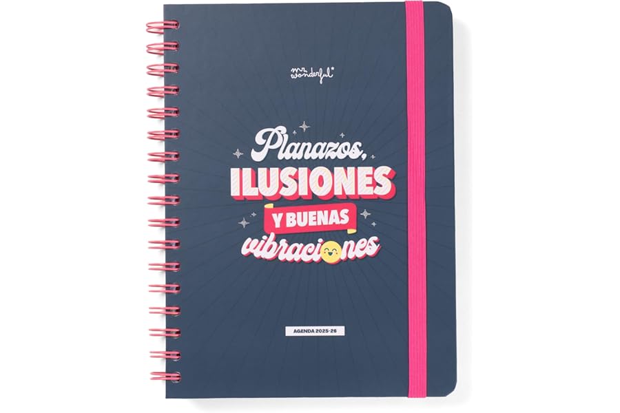 Mr.Wonderful Agenda Escolar Semanal Wonder 2025-26