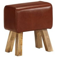 Banco de Gimnasio de Cuero Auténtico y Madera de Mango Banco de Gimnasio de Cuero Auténtico y Madera de Mango