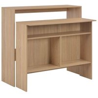 Mesa de Bar Vidaxl Roble 130x40x120 Cm Mesa de Bar Vidaxl Roble 130x40x120 Cm