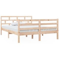 Estructura de cama de madera maciza de pino 140x190 cm Vidaxl