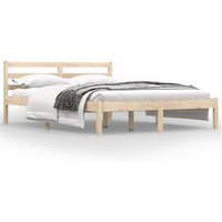 Estructura de cama doble pequeña sin colchón 120x190 cm