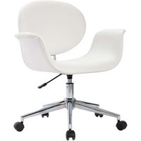 Silla de oficina giratoria de cuero sintético Vidaxl