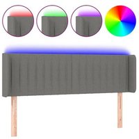 Cabecero con LED de tela 147x16x78/88 cm Vidaxl