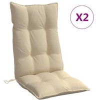 Cojines de Silla con Respaldo Alto (2 uds)