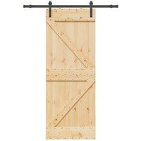 Puerta Corredera de Madera Maciza de Pino 80x210 cm Vidaxl Puerta Corredera de Madera Maciza de Pino 80x210 cm Vidaxl