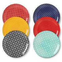 Juego de 6 Platos de Cerámica Dowan 25,4 cm