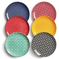 Juego de 6 Platos de Cerámica Dowan de 21,6 cm