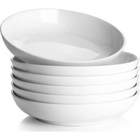 Juego de 6 cuencos planos para pasta de 21.6 cm