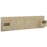 Cabecero de Cama con Mesitas Vidaxl