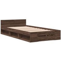 Cama con cajón de madera de ingeniería 100x200 cm