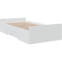 Cama Con Cajones Madera De Ingeniería 75x190 Cm