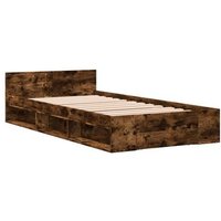 Cama Con Cajón Madera De Ingeniería 75x190 Cm