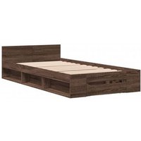 Cama con cajón de madera de ingeniería 90x190 cm