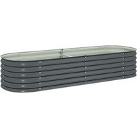 Arriate Vidaxl De Acero Galvanizado 240x80x44 Cm