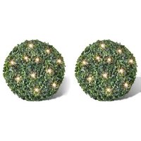 Hoja Artificial de Poda 35 cm con cuerda LED solar (2 piezas) Vidaxl