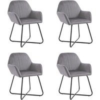 Sillas de Comedor de Terciopelo (4 Unidades)