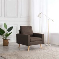 Rogal Sillón De Tela Marrón