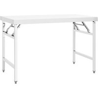 Rogal Mesa De Trabajo Plegable De Cocina Acero Inoxidable 120x60x80 Cm