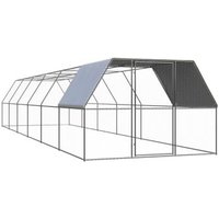 Gallinero de Acero Galvanizado 3x12x2 M Vidaxl