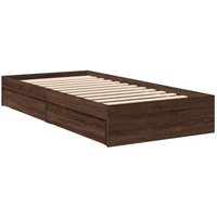Cama con cajones de madera de ingeniería 90x190 cm