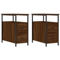 Mesitas Noche 2 Uds Madera Ingeniería 30x60x60 Cm CFW26232