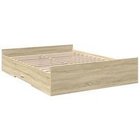 Cama Con Cajones Madera Ingeniería 150x200 cm