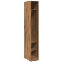 Armario de madera de ingeniería de roble artesanal 30x50x200 cm Vidaxl