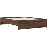 Estructura de Cama de Madera y Metal 140x200 Cm