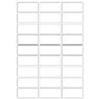 Tico Caja 100 Hojas Etiquetas Poliéster Transparentes Rectangulares 61x28 Mm