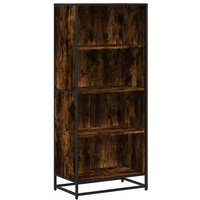 Estantería de Madera Roble Ahumado 60x35x139 Cm Estantería de Madera Roble Ahumado 60x35x139 Cm