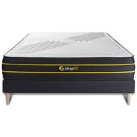 Somier + Colchón Viscoelástica y Micromuelles Ensacados con Kit Base 135x190cm