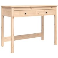Escritorio de Madera Maciza de Pino con Cajones Escritorio de Madera Maciza de Pino con Cajones