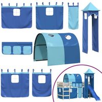 Cortinas para Cama Alta con Túnel y Torre Cortinas para Cama Alta con Túnel y Torre