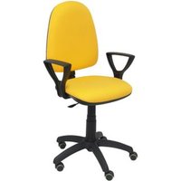 Silla de Oficina Ergonómica Con Mecanismo de Contacto Permanente, Regulable en Altura y Ruedas de Parquet, Asiento y Respaldo Tapizados en Tejido Bali