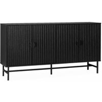 Aparador con 4 puertas y efecto madera de 157.5cm Aparador con 4 puertas y efecto madera de 157.5cm