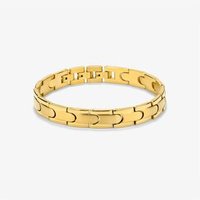 Pulsera Hombre Eslabón en Oro de Acero Dorado Txema Pulsera Hombre Eslabón en Oro de Acero Dorado Txema