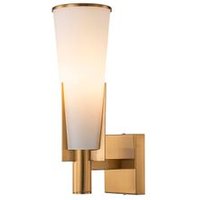 Aplique de pared cristal y metal dorado de 13x19x40 cm Aplique de pared cristal y metal dorado de 13x19x40 cm