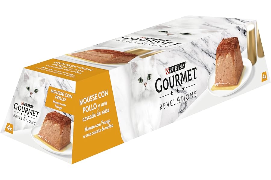 Comida Húmeda para Gato GOUREMET Revelations Mousse con Salsa de Pollo Comida Húmeda para Gato GOUREMET Revelations Mousse con Salsa de Pollo
