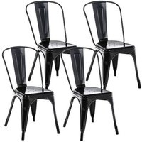Set de 4 Sillas Apilables Benedikt Set de 4 Sillas Apilables Benedikt
