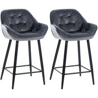 Set de 2 Taburetes de Bar Gibson Terciopelo