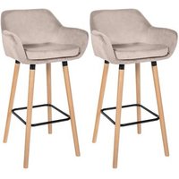 Set de 2 Taburetes Grant en Terciopelo Set de 2 Taburetes Grant en Terciopelo