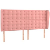 Cabecero de cama con orejas de terciopelo 183x23x118/128 cm CFW1048036