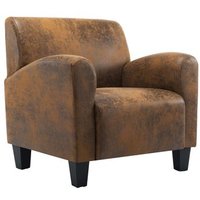 Sillón De Salón/Silla De Cuero Sintético Marrón CFW380557 Sillón De Salón/Silla De Cuero Sintético Marrón CFW380557