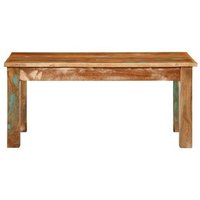 Mesita de Centro Madera Maciza Reciclada 100x55x45 Cm CFW208154