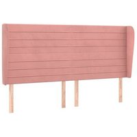 Cabecero de cama con orejas de terciopelo 163x23x118/128 cm