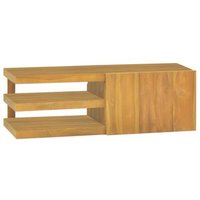 Armario de Baño de Pared - Teca Maciza 90x40x30 cm