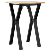 Mesa de comedor Vidaxl de pino y acero